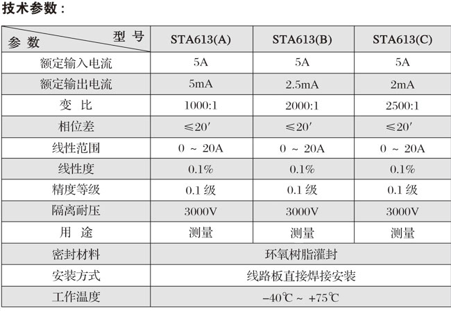 STA613系列精密電流互感器